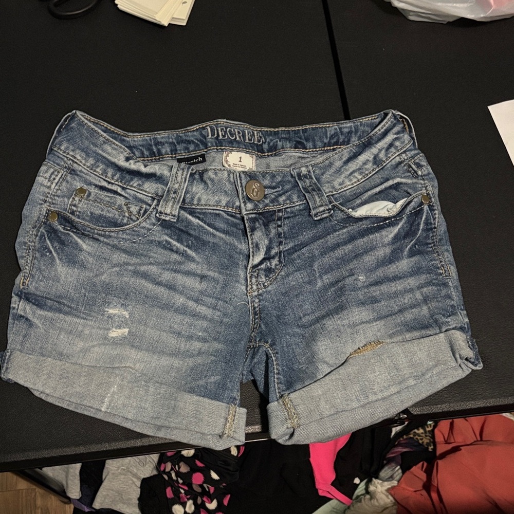Decree Women's Light Blue Jean Shorts